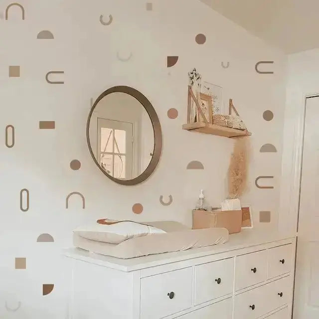 Geometric Shapes Wall Stickers for Modern Spaces - Easy do Wall do