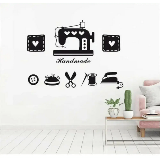 Handmade Sewing Wall Sticker for Craft Spaces - Easy do Wall do
