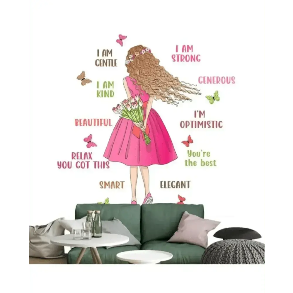 Inspiring Girl Wall Sticker for Motivational Decor - Easy do Wall do