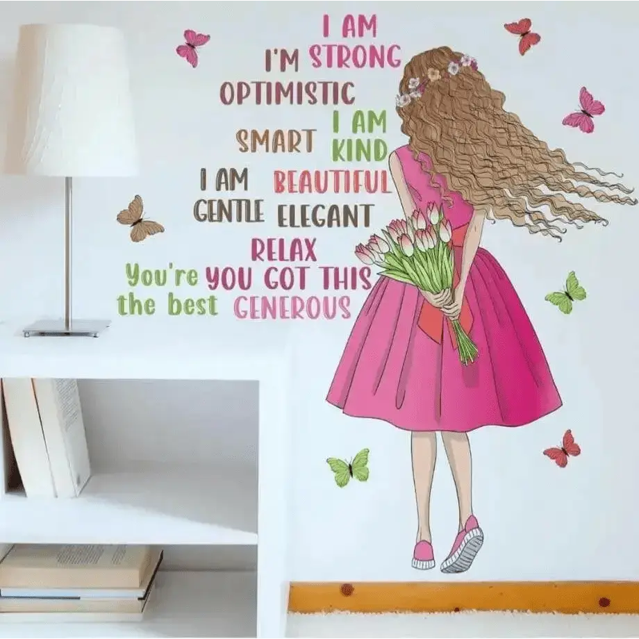 Inspiring Girl Wall Sticker for Motivational Decor - Easy do Wall do