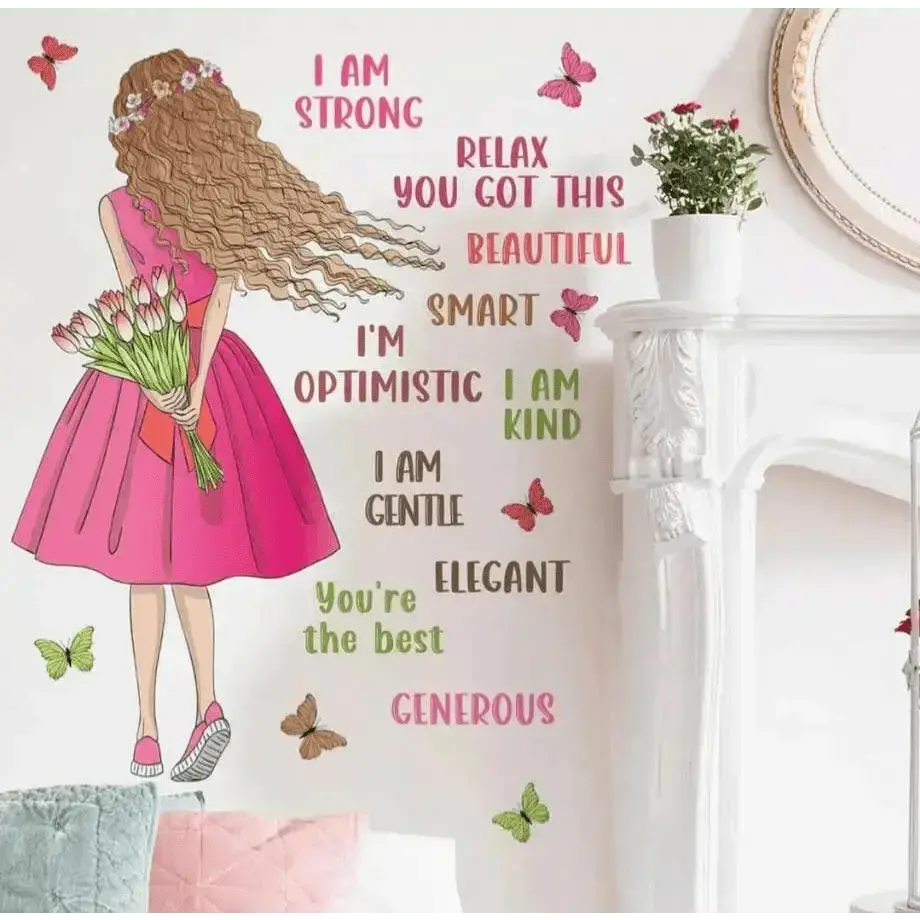Inspiring Girl Wall Sticker for Motivational Decor - Easy do Wall do