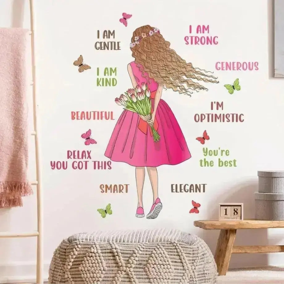 Inspiring Girl Wall Sticker for Motivational Decor - Easy do Wall do