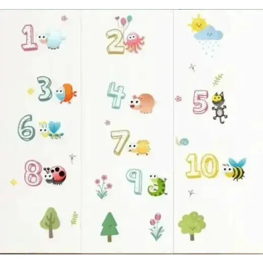 Kids' Number Wall Decals - Fun Learning Decor - Easy do Wall do