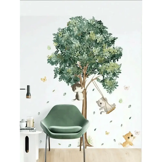 Kitten Tree Wall Stickers - Playful Decor for Your Home - Easy do Wall do