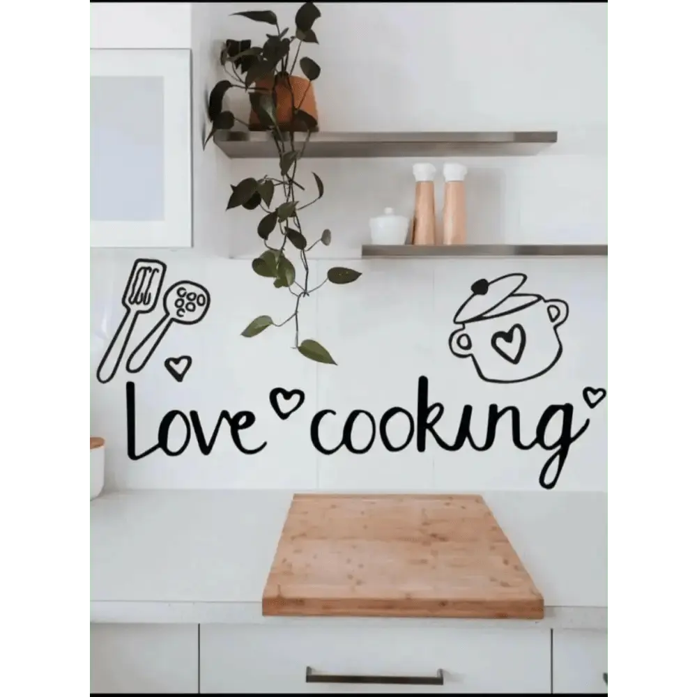 Love Cooking Kitchen Wall Sticker for Stylish Kitchens - Easy do Wall do