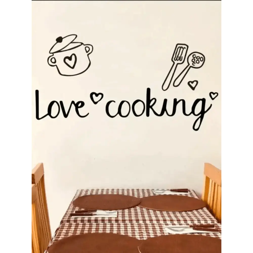 Love Cooking Kitchen Wall Sticker for Stylish Kitchens - Easy do Wall do