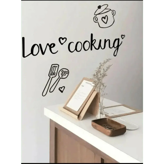 Love Cooking Kitchen Wall Sticker for Stylish Kitchens - Easy do Wall do