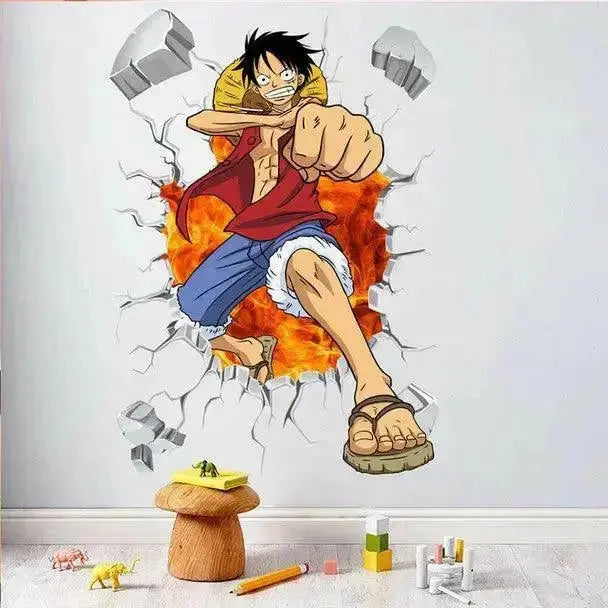 Luffy Wall Sticker for Anime Fans - Easy do Wall do