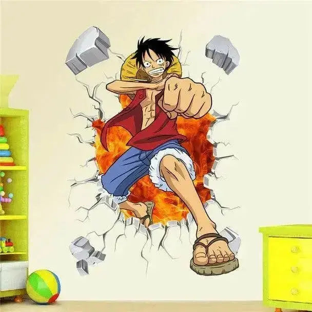 Luffy Wall Sticker for Anime Fans - Easy do Wall do