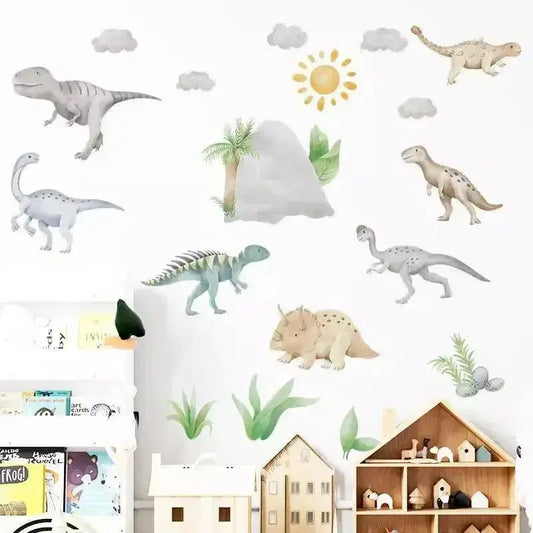 Many kinds of dinosaur wall stickers - Easy do Wall do