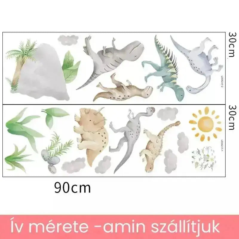 Many kinds of dinosaur wall stickers - Easy do Wall do