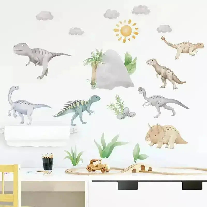 Many kinds of dinosaur wall stickers - Easy do Wall do