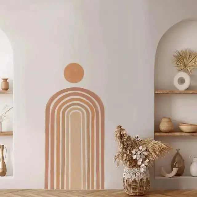 Minimalist Rainbow Arch Wall Decals - Modern Room Decoration - Easy do Wall do