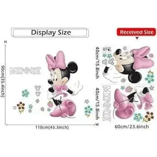 Minnie Mouse Wall Sticker for Kids' Rooms - Easy do Wall do