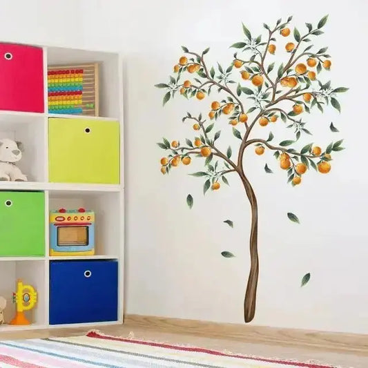 Orange Tree Wallpaper Stickers for Elegant Spaces - Easy do Wall do