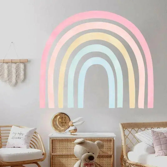 Pastel Rainbow Wall Stickers for Kids' Room - Easy do Wall do