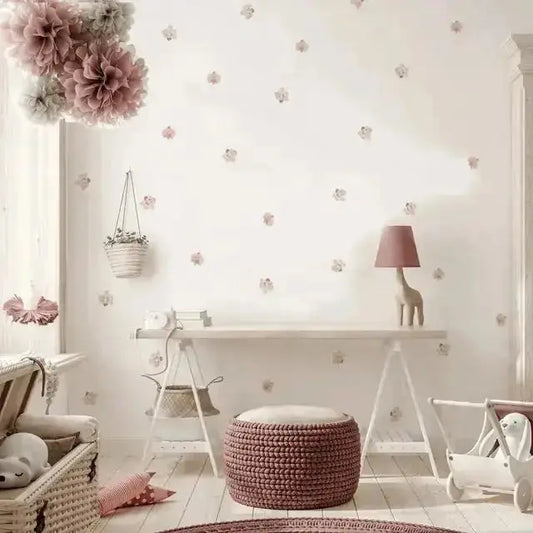 Peach Orchid Wall Stickers for Elegant Spaces - Easy do Wall do