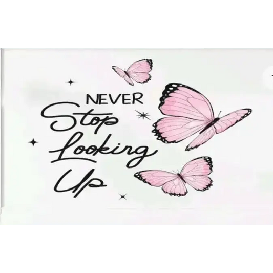 Pink Butterfly and Inspirational Quote Wall Decals for Elegant Spaces - Easy do Wall do