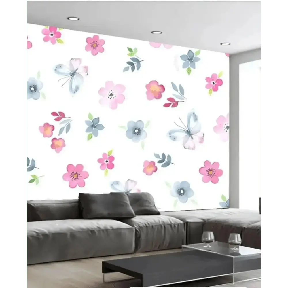 Pink Floral Printed Wall stickers - Easy do Wall do