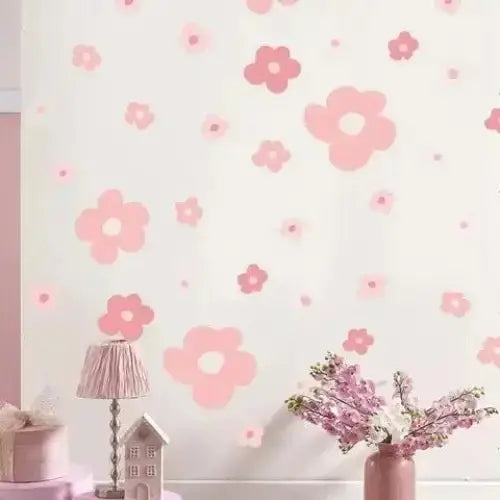 Pink Floral Wall Stickers for Sweet Spaces - Easy do Wall do