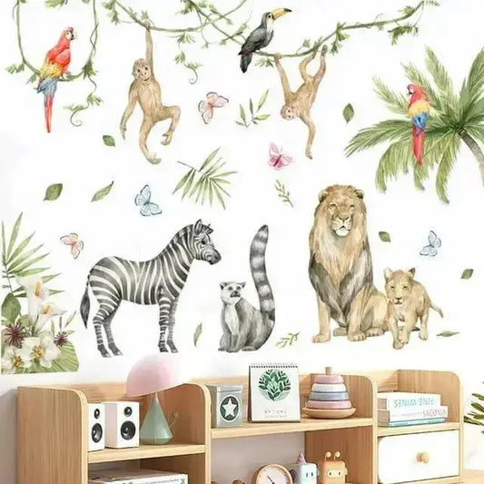 Playful Jungle Wall Stickers for Vibrant Spaces - Easy do Wall do
