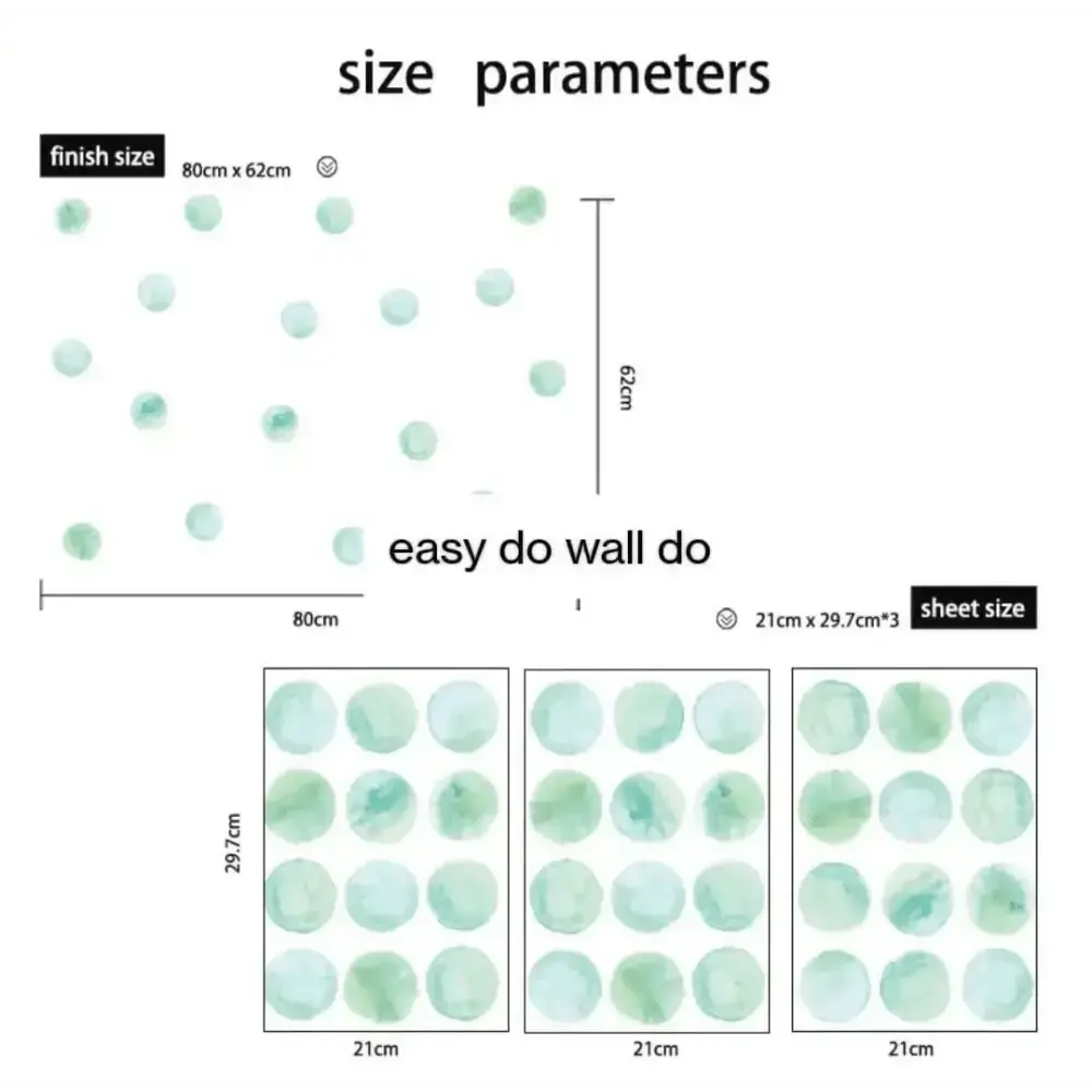 Polka Dot Wall Decals - Fun Decor for Kids’ Rooms and Nurseries - Easy do Wall do