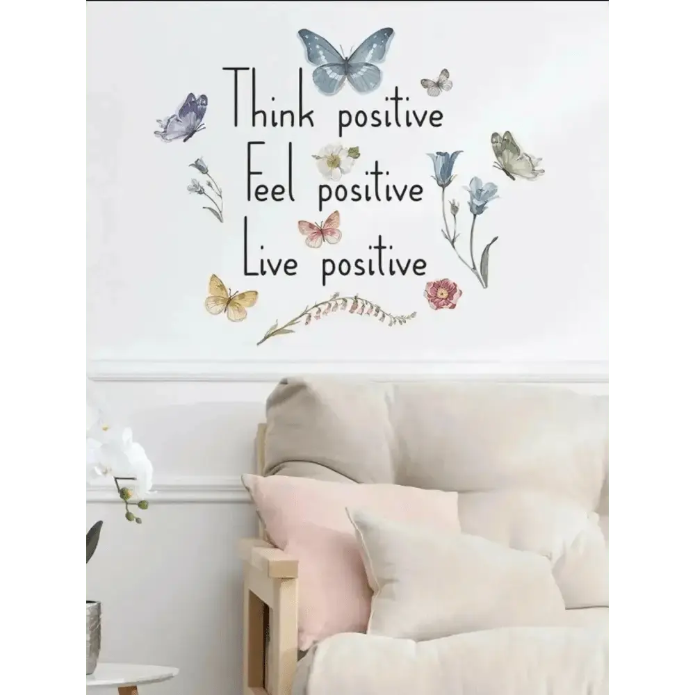 Positive Thinking Wall Stickers for Uplifting Spaces - Easy do Wall do