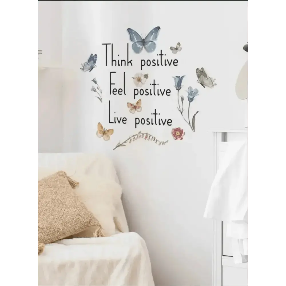 Positive Thinking Wall Stickers for Uplifting Spaces - Easy do Wall do
