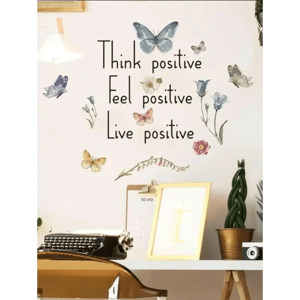 Positive Thinking Wall Stickers for Uplifting Spaces - Easy do Wall do