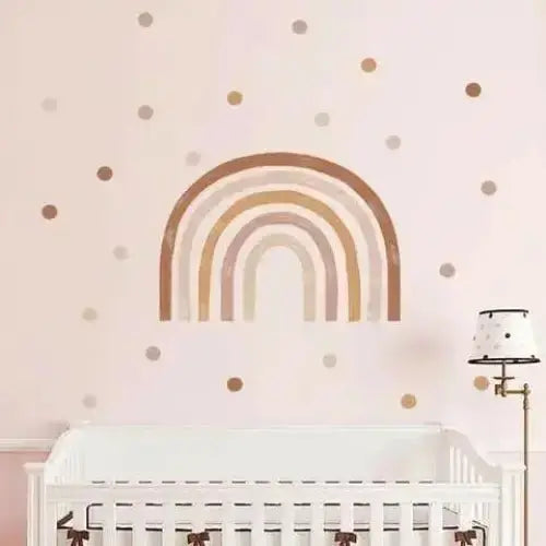 Rainbow and Dots Wall Stickers for Nurseries and Kids' Rooms - Easy do Wall do