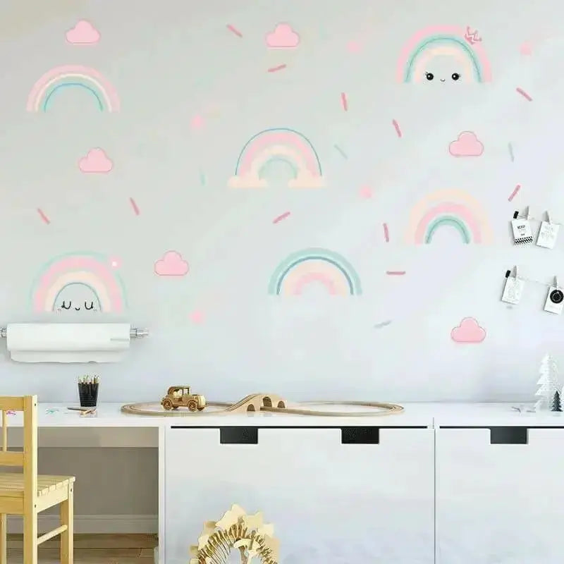 Rainbow Wall Stickers - Adorable Kids’ Room Decor - Easy do Wall do