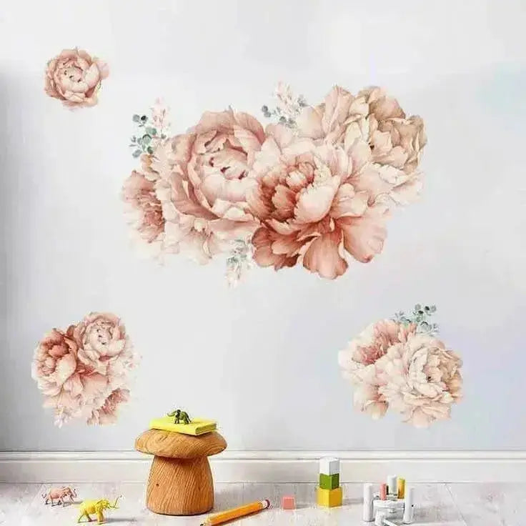 Romantic Peony Wall Stickers for Elegant Interiors - Easy do Wall do