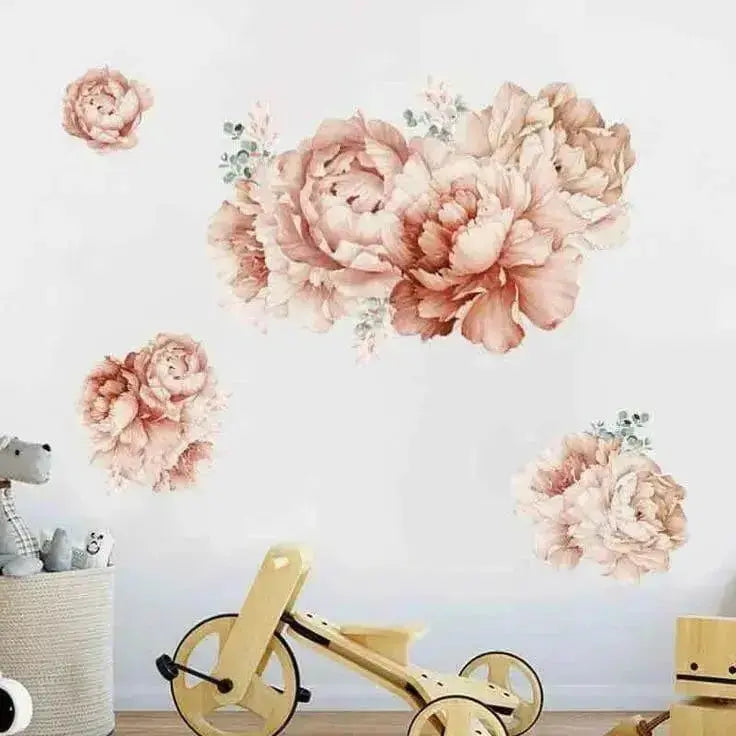Romantic Peony Wall Stickers for Elegant Interiors - Easy do Wall do