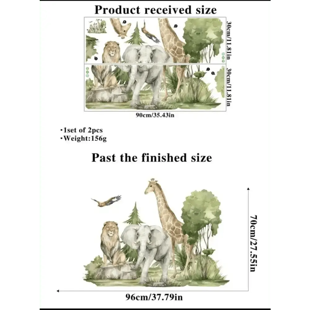 Safari Adventure Wall Stickers for Creative Home Decor - Easy do Wall do