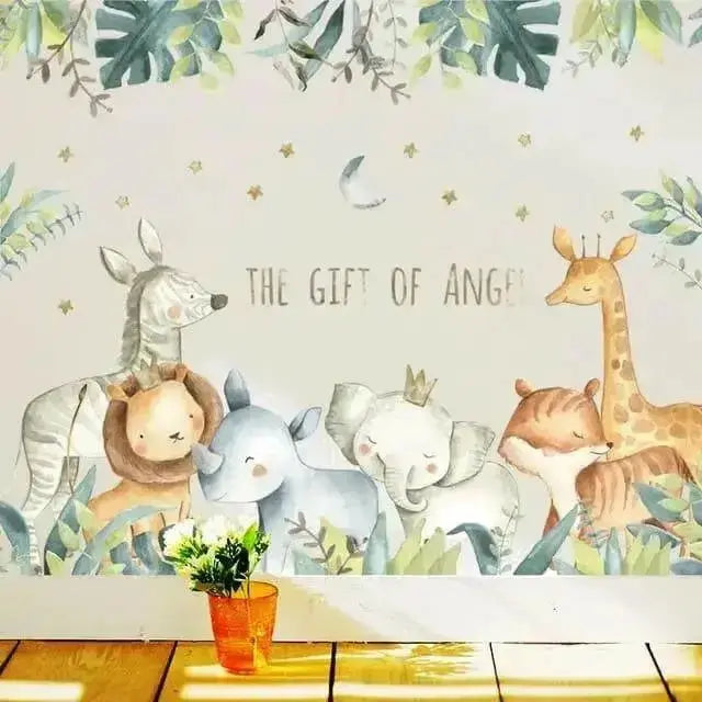 Safari Animal Wallpaper Stickers for Stunning Home Decor - Easy do Wall do