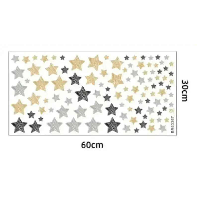 Sdrawing Black Grey Stars - Easy do Wall do