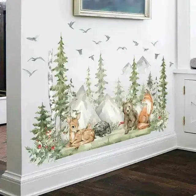 Serene Forest Friends Wall Decals for Calm Spaces - Easy do Wall do