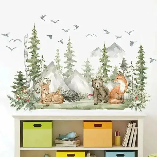 Serene Forest Friends Wall Decals for Calm Spaces - Easy do Wall do
