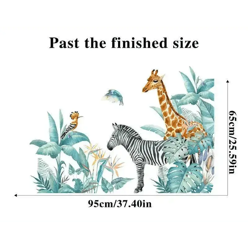 Serene Safari Wall Stickers for Elegant Home Decor - Easy do Wall do