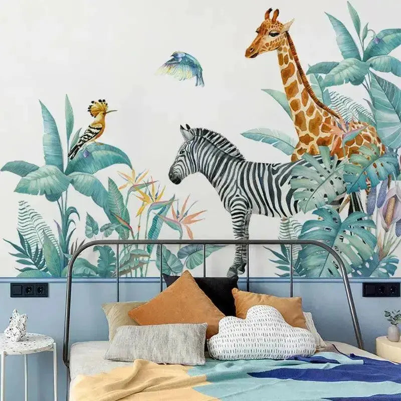 Serene Safari Wall Stickers for Elegant Home Decor - Easy do Wall do