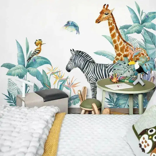 Serene Safari Wall Stickers for Elegant Home Decor - Easy do Wall do