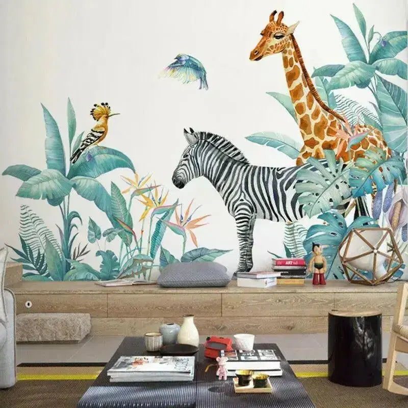 Serene Safari Wall Stickers for Elegant Home Decor - Easy do Wall do