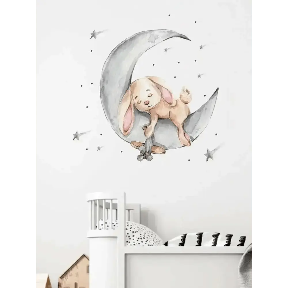 Sleepy Bunny Wall Stickers for Dreamy Rooms - Easy do Wall do