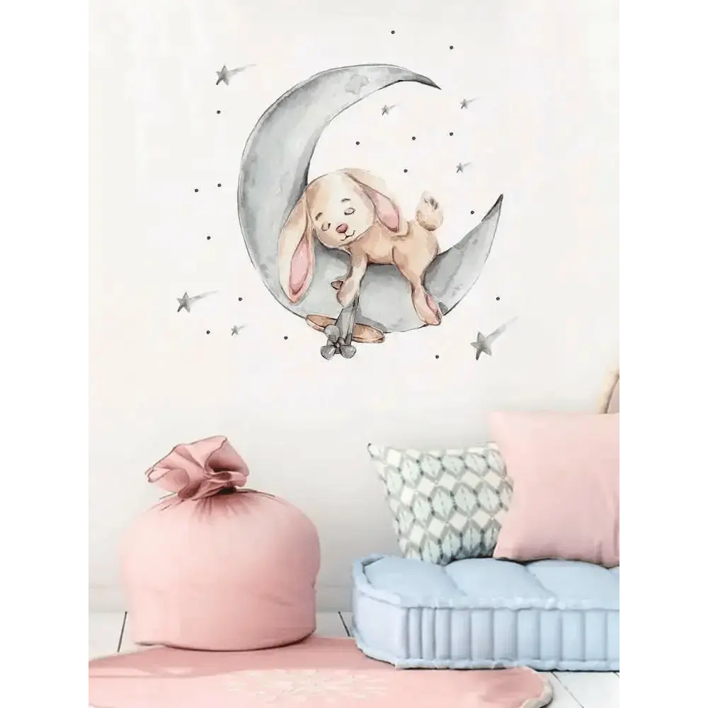 Sleepy Bunny Wall Stickers for Dreamy Rooms - Easy do Wall do