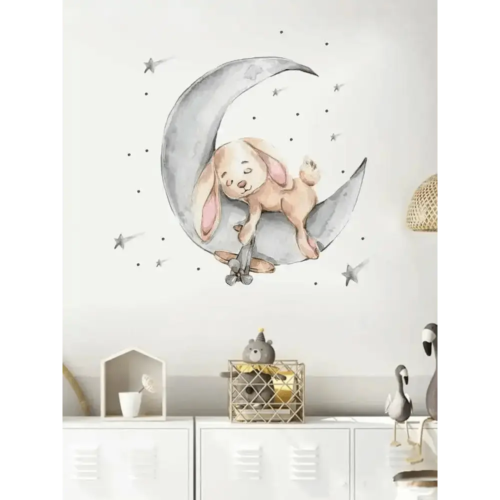 Sleepy Bunny Wall Stickers for Dreamy Rooms - Easy do Wall do