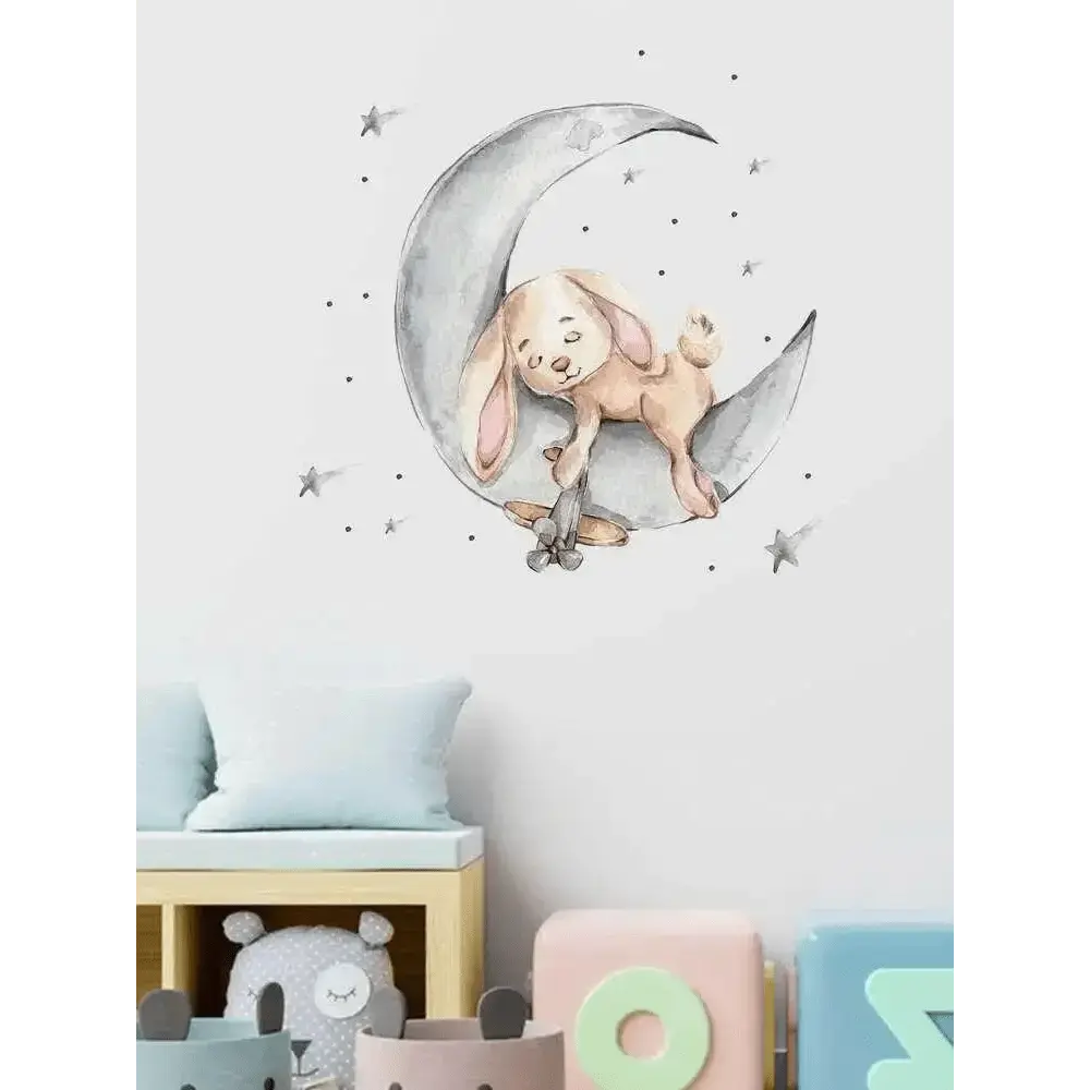 Sleepy Bunny Wall Stickers for Dreamy Rooms - Easy do Wall do