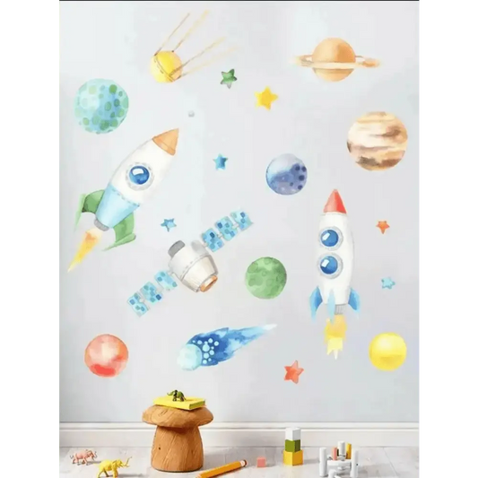 Space Adventure Wall Sticker Set - Wall Decor - Easy do Wall do