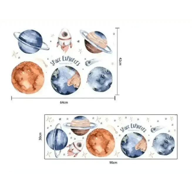 Space Explorer Wall Sticker - Fun and Adventurous Decor - Easy do Wall do