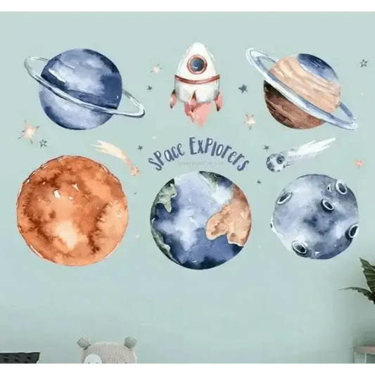 Space Explorer Wall Sticker - Fun and Adventurous Decor - Easy do Wall do