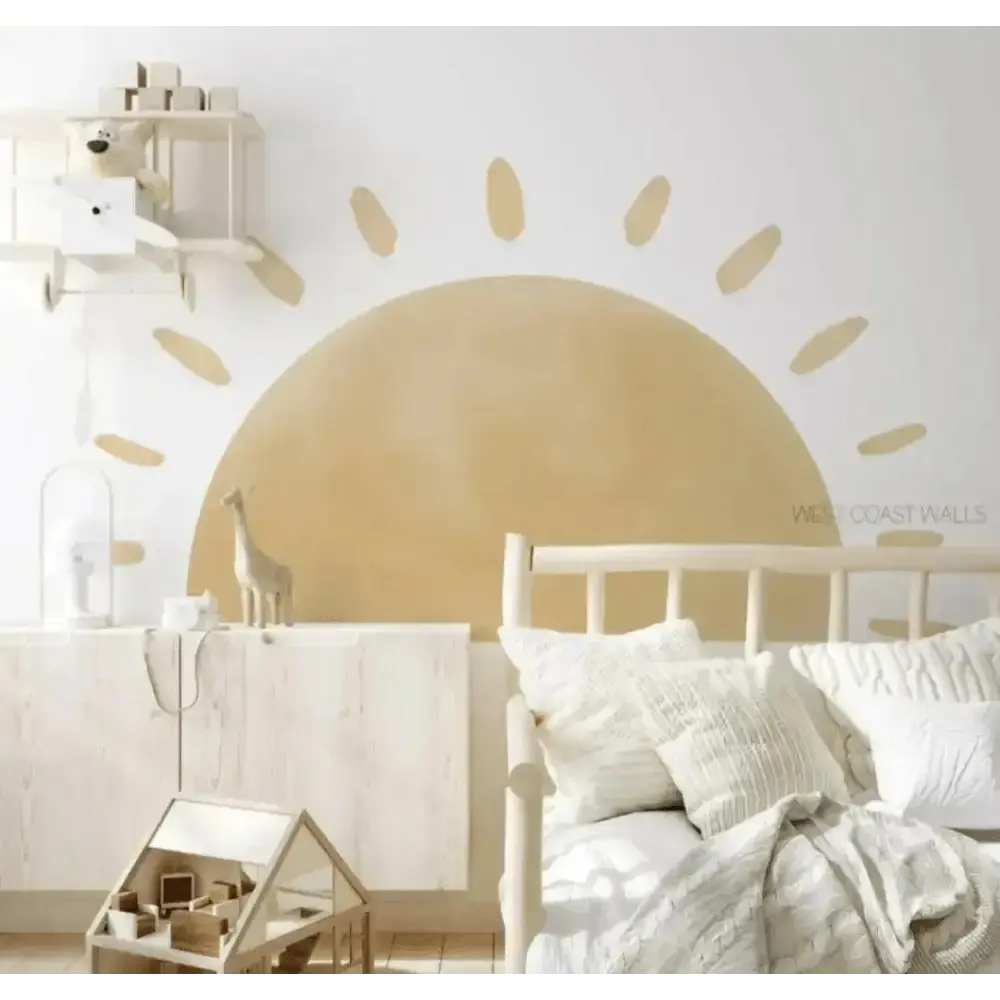 Sun Wall Stickers - Minimalistic and Bright Decor - Easy do Wall do